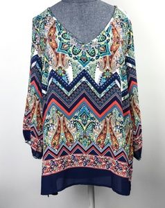 Renee C. Print Blouse